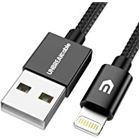 UNBREAKcable Cable Cargador iPhone [Apple MFi Certificado] - Cable Lightning Ultra Durable de Nylon para iPhone 11-11…